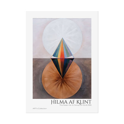 The Swan, No. 12, Group IX-SUW (1915)  by Hilma af Klint  / Affiche imprimée - Série ART's Collection