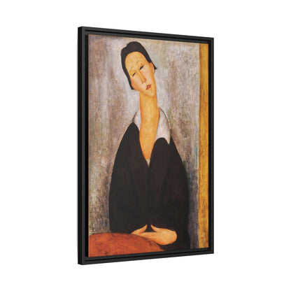 Portrait Of A Polish Woman by Amedeo Modigliani / Toile encadrée sur caisse américaine