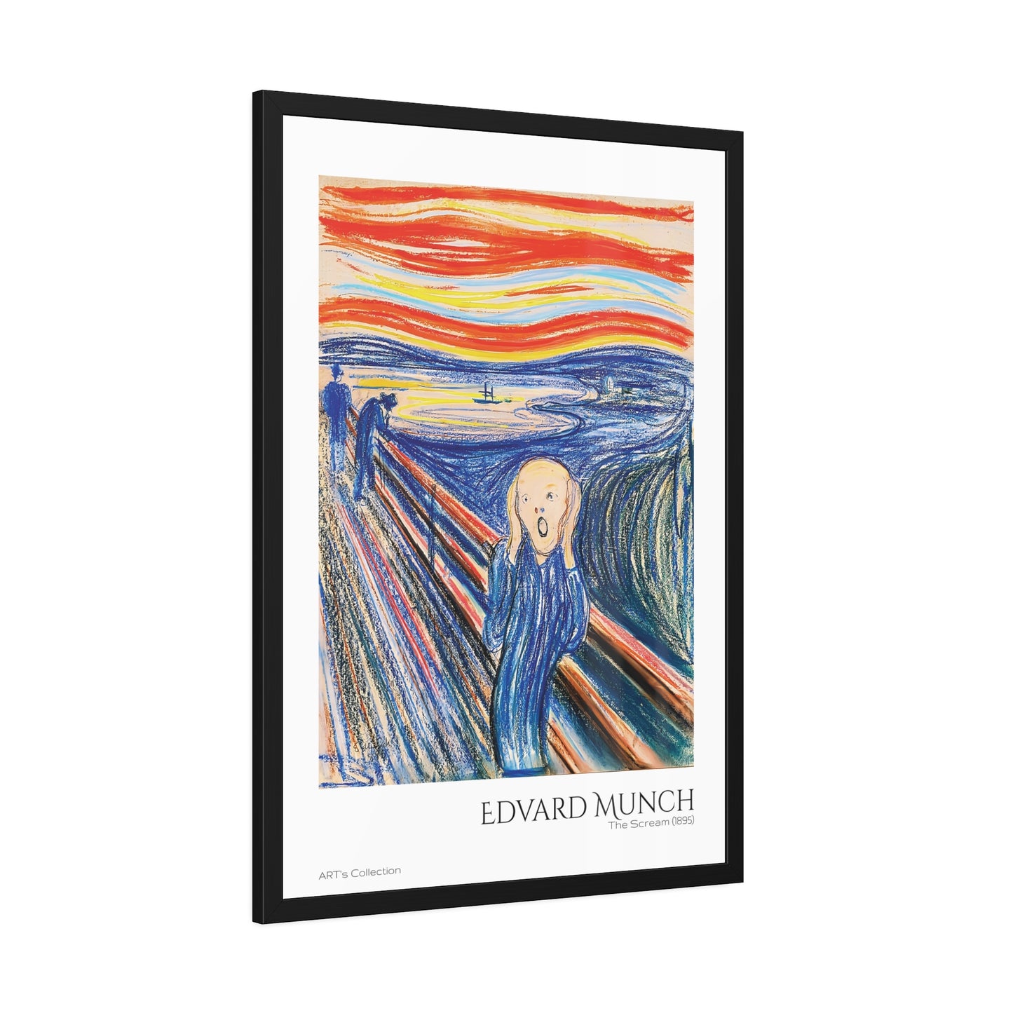 The Scream (1895) color version by Edvard Munch / Affiche Encadrée série ART's Collection