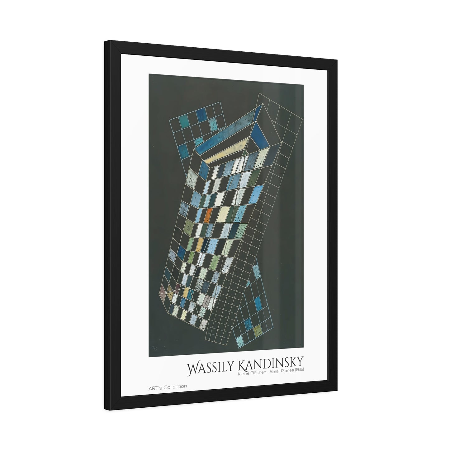 Kleine Flächen - Small Planes (1936) by Wassily Kandinsky / Affiche Encadrée série ART's Collection