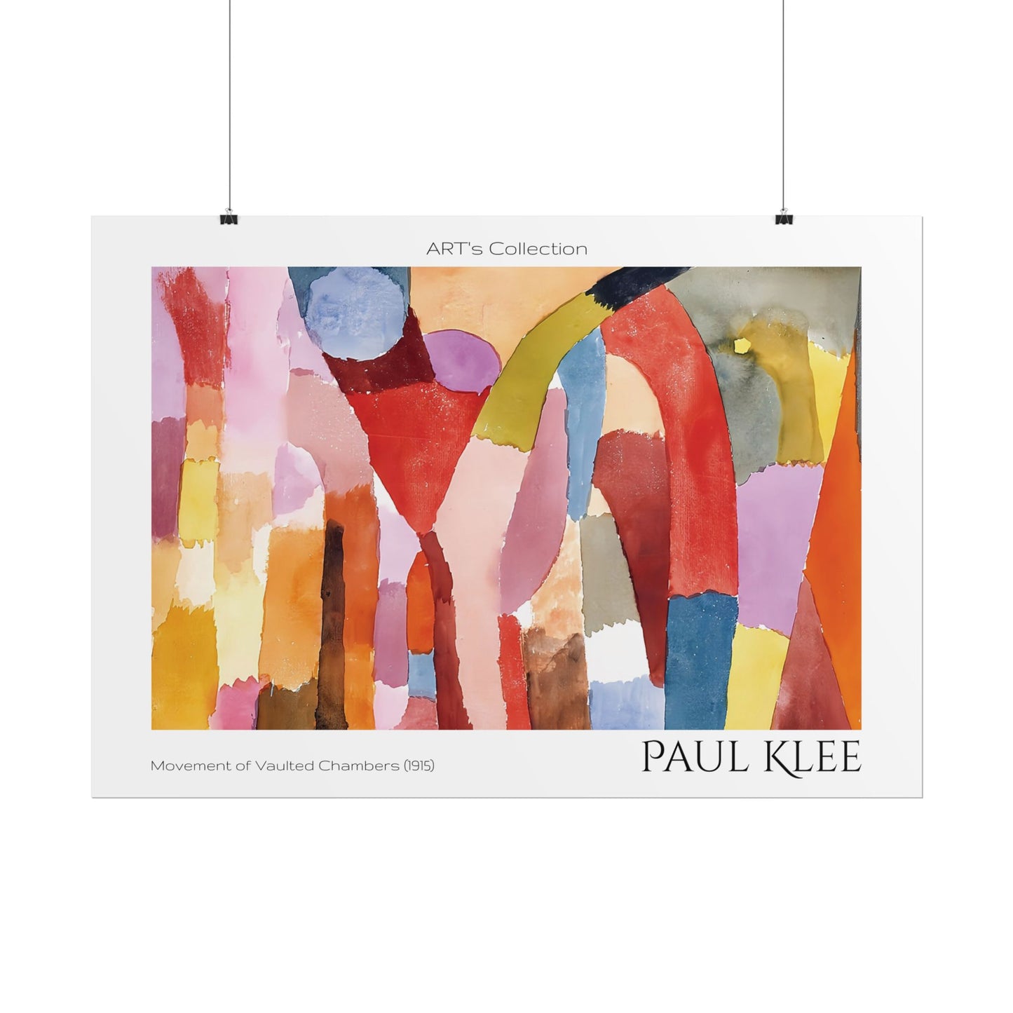 Movement of Vaulted Chambers (1915) by Paul Klee / Affiche imprimée - Série ART's Collection