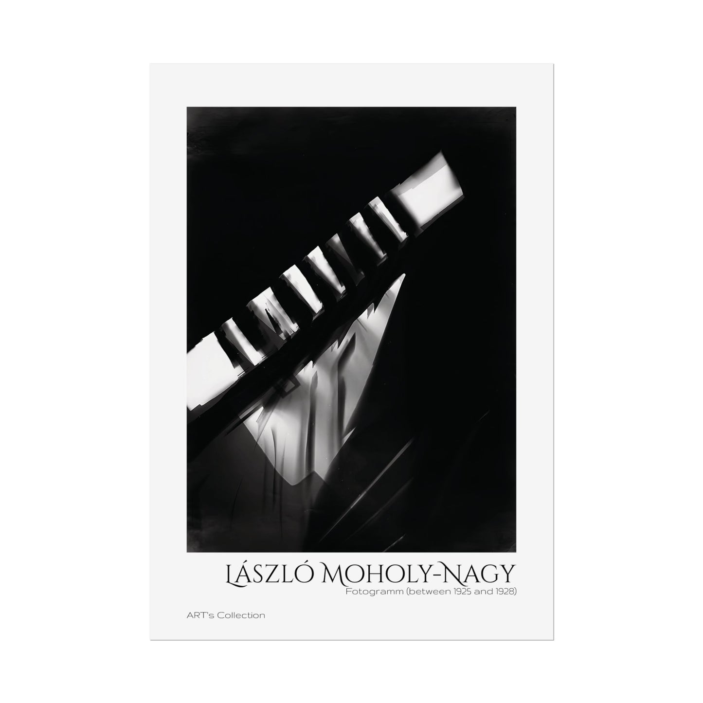 Fotogramm (between 1925 and 1928) by László Moholy-Nagy / Affiche imprimée - Série ART's Collection
