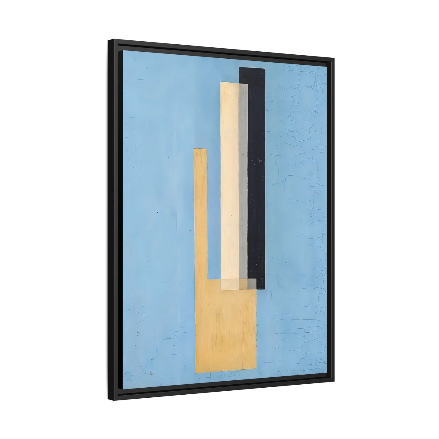 Konstruktion (circa 1920-22)  by László Moholy-Nagy  / Toile encadrée sur caisse américaine