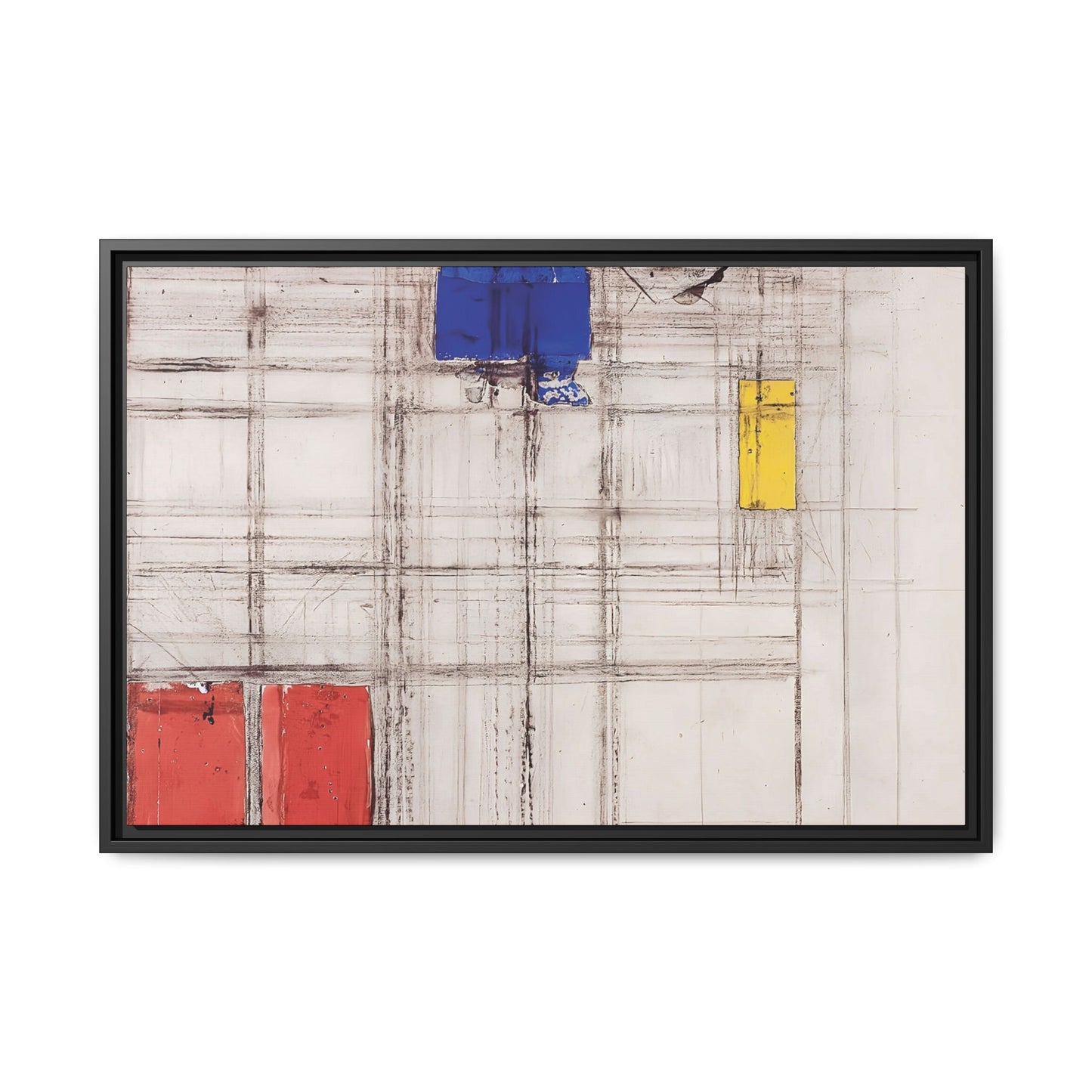 Study for a Composition (1940-1941) by Piet Mondrian  / Toile encadrée sur caisse américaine