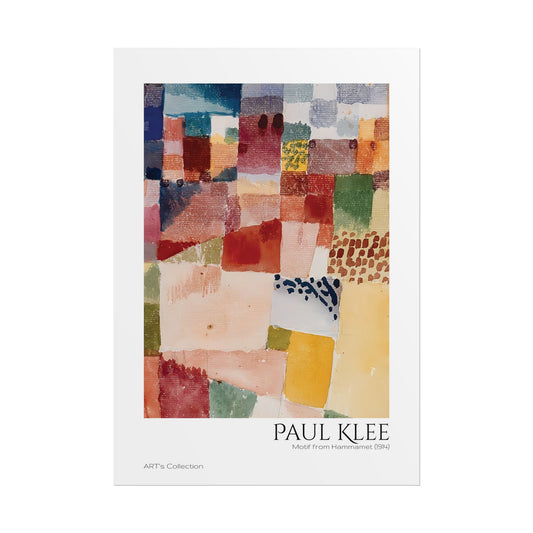 Motif from Hammamet (1914) by Paul Klee / Affiche imprimée - Série ART's Collection