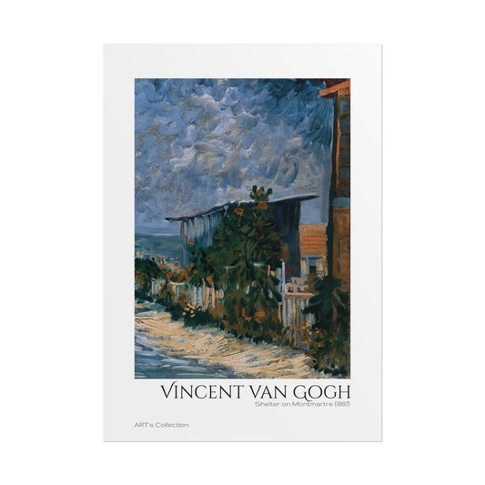 Shelter on Montmartre (1887) by Vincent van Gogh / Affiche imprimée - Série ART's Collection