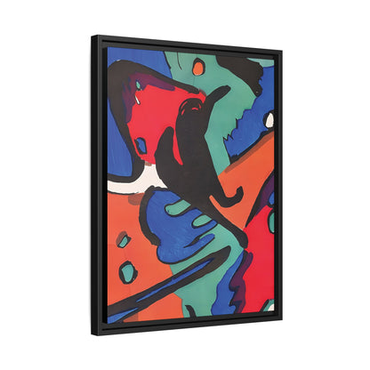 Wassily Kandinsky / Le Cavalier Bleu (1912) / Toile encadrée sur caisse américaine