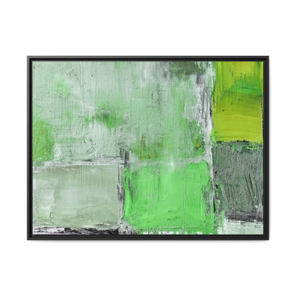Tableau Beaux Arts Vert Emeraude "Série Sign Collections" / Toile encadrée sur caisse américaine
