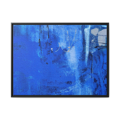Tableau Beaux Arts Bleu Intense "Série Sign Collections" / Toile encadrée sur caisse américaine