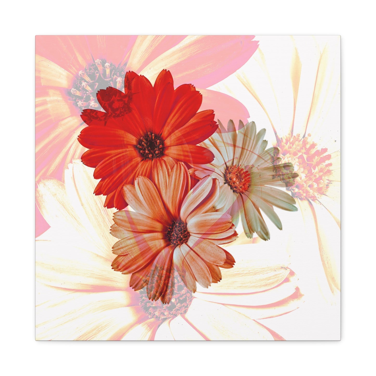 Collection Signature "FLORAL Numéro 18" sur Toile Fine Art sur Toile / Epaisseur 3,2cm - 1'25 po