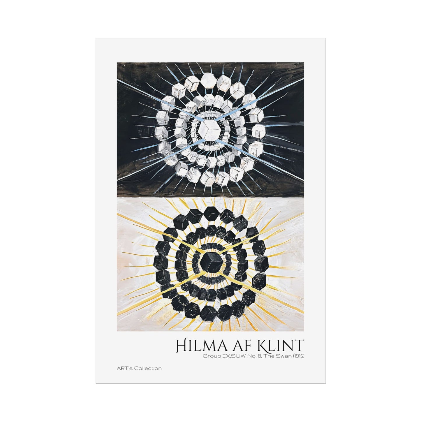 Group IX,SUW No. 8, The Swan (1915) by Hilma af Klint  / Affiche imprimée - Série ART's Collection