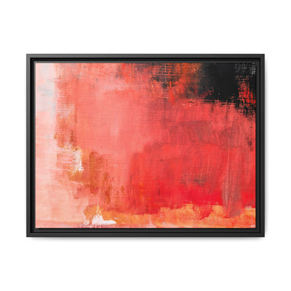 Tableau Contemporain Ecarlate "Série Sign Collections" / Toile encadrée sur caisse américaine