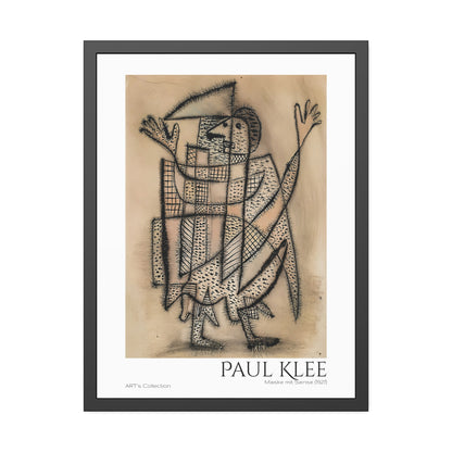 Maske mit Sense (1927) by Paul Klee / Affiche Encadrée série ART's Collection