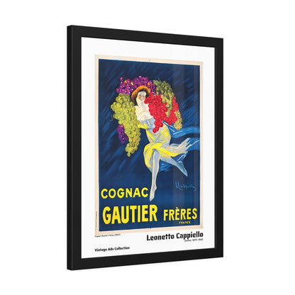 Cognac Gautier Frères (1907) by Leonetto Cappiello / Affiche Encadrée Série Vintage Ads Collection