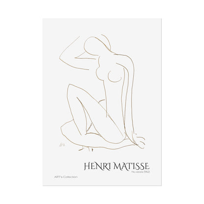 Nu assis (1952) by Henri Matisse / Affiche imprimée - Série ART's Collection