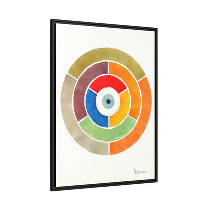 Disc Showing Primary, Secondary and Tertiary Colors (ca 1900)  by Elizabeth A. Nedwill  / Toile encadrée sur caisse américaine