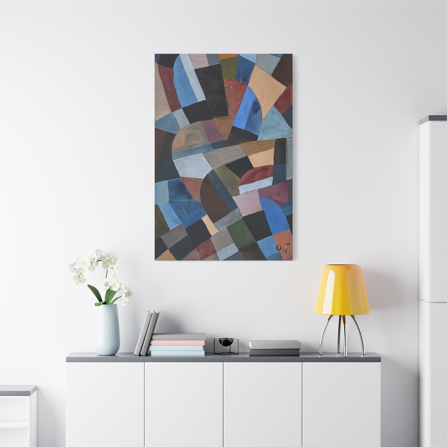 Composition by Otto Freundlich  / Reproduction Fine Art sur Toile / Epaisseur 3.2 cm - 1.25 inch