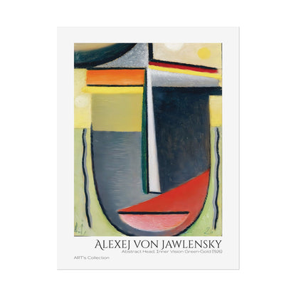 Abstract Head, Inner Vision Green-Gold (1926) by Alexej von Jawlensky  / Affiche imprimée - Série ART's Collection