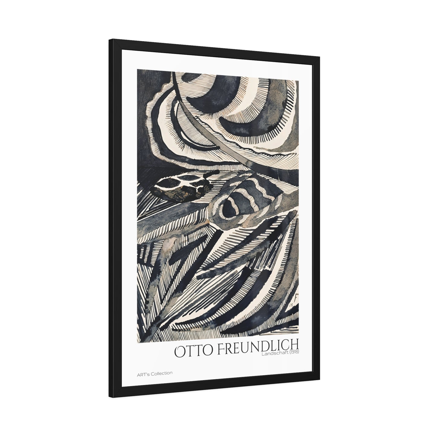 Landschaft (1918) by Otto Freundlich  / Affiche Encadrée série ART's Collection