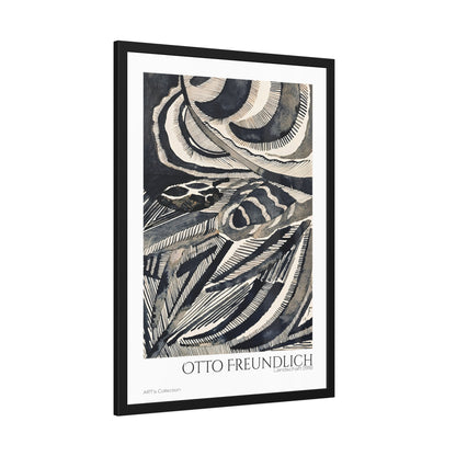 Landschaft (1918) by Otto Freundlich  / Affiche Encadrée série ART's Collection
