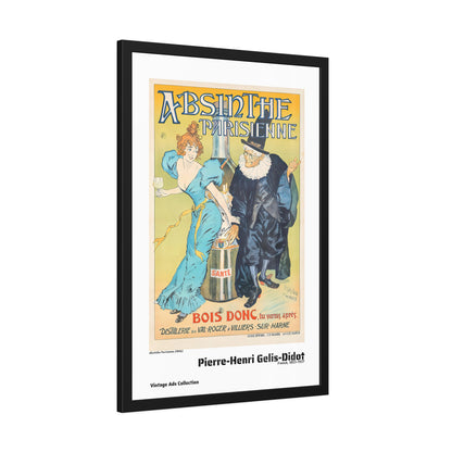 Absinthe Parisienne (1896) by Pierre-Henri Gelis-Didot / Affiche Encadrée Série Vintage Ads Collection