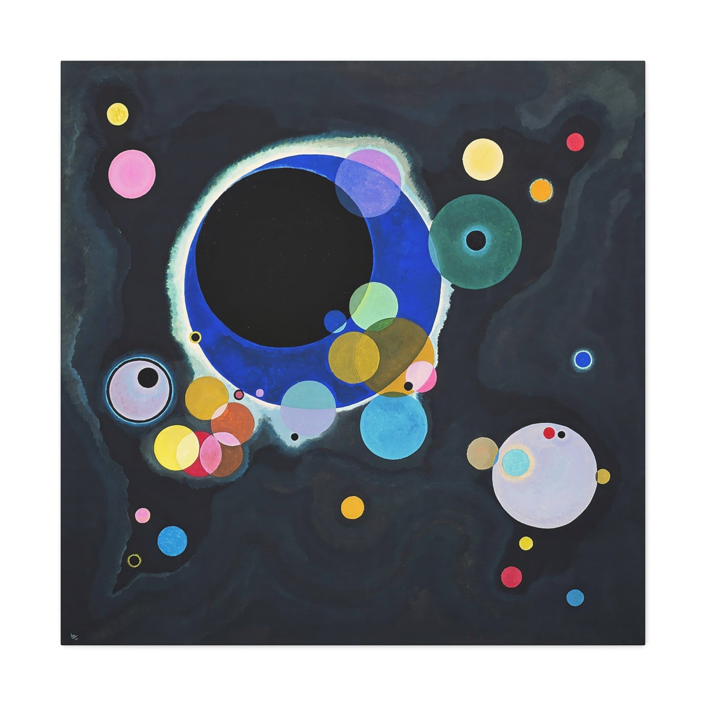 Several Circles (1926) by Wassily Kandinsky  / Reproduction Fine Art sur Toile / Epaisseur 3,2cm - 1'25 po