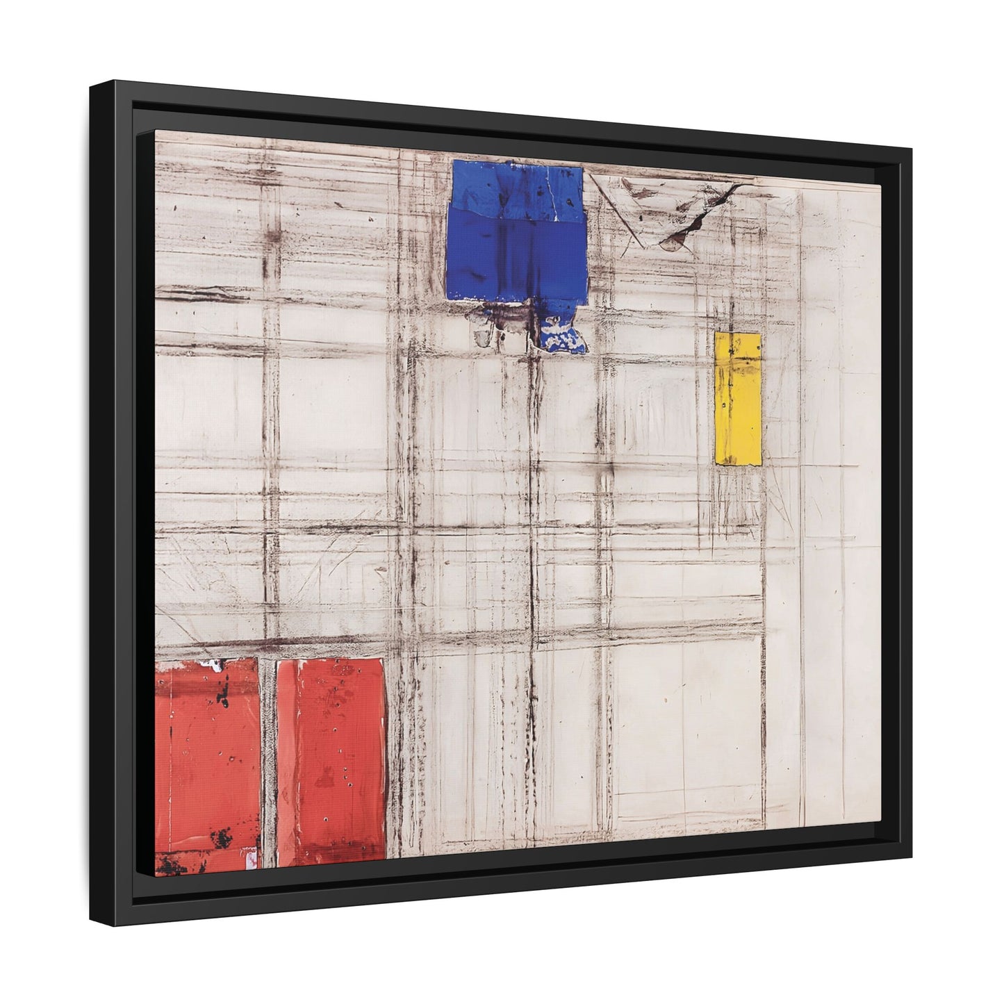 Study for a Composition (1940-1941) by Piet Mondrian  / Toile encadrée sur caisse américaine
