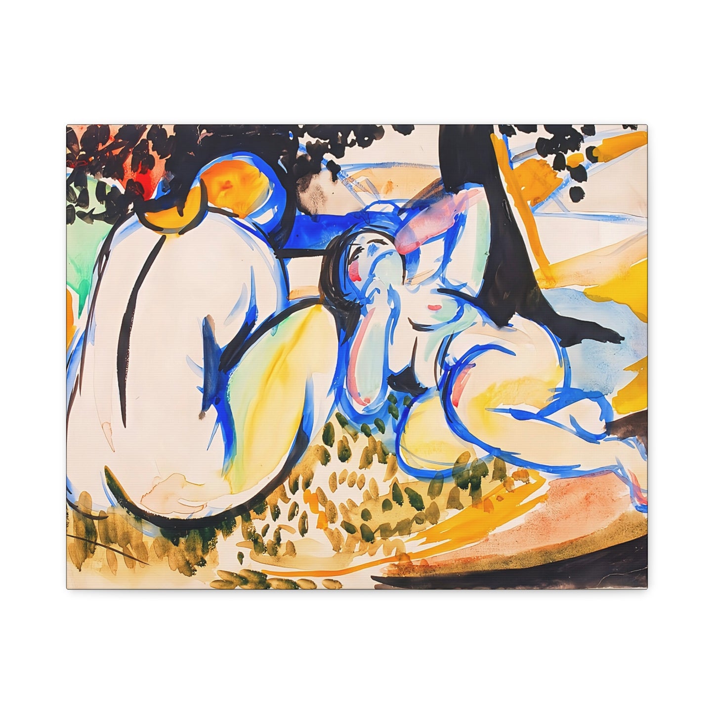 Nudes (1915-1918) by Henry Lyman Saÿen  / Reproduction Fine Art sur Toile / Flanc Large Epaisseur 3.2 cm - 1.25 inch