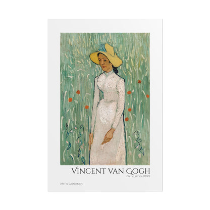 Girl in White (1890) by Vincent van Gogh / Affiche imprimée - Série ART's Collection