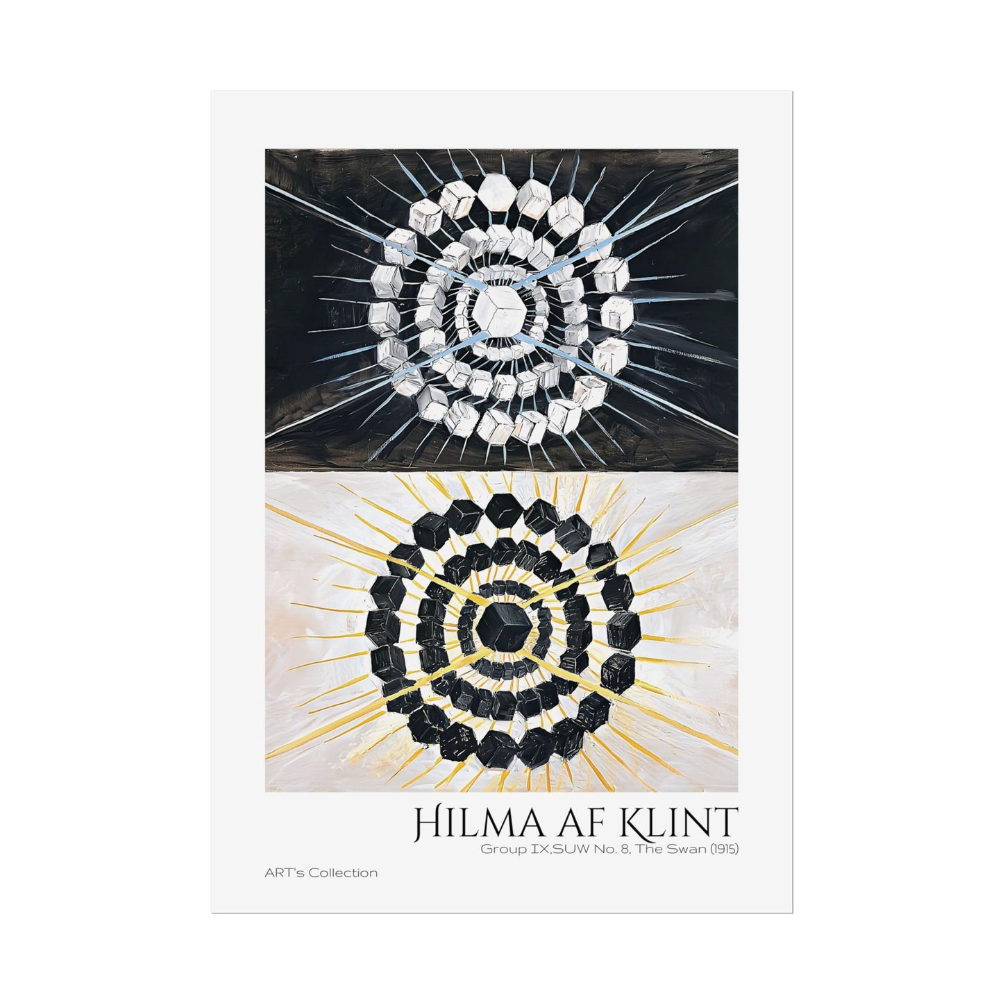 Group IX,SUW No. 8, The Swan (1915) by Hilma af Klint  / Affiche imprimée - Série ART's Collection