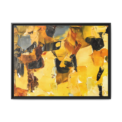 Tableau Graphic Orpiment "Série Sign Collections" / Toile encadrée sur caisse américaine