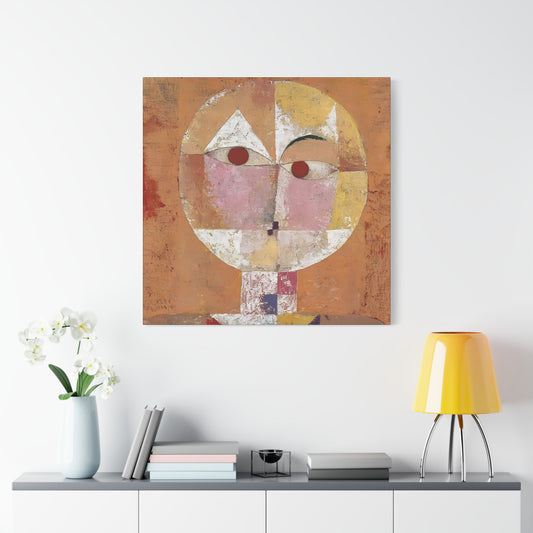 Senecio - Soon to be Aged (1922) by Paul Klee / Reproduction Fine Art sur Toile / Large Epaisseur 3.2 cm - 1.25 inch
