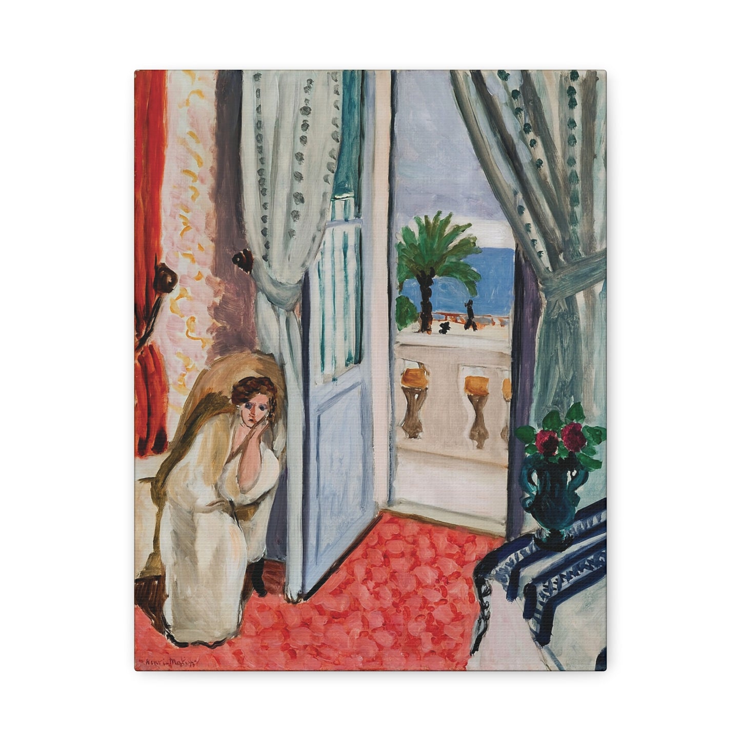 Intérieur à Nice (1919) by Henri Matisse / Reproduction Fine Art sur Toile /  Epaisseur 3.2 cm - 1.25 inch