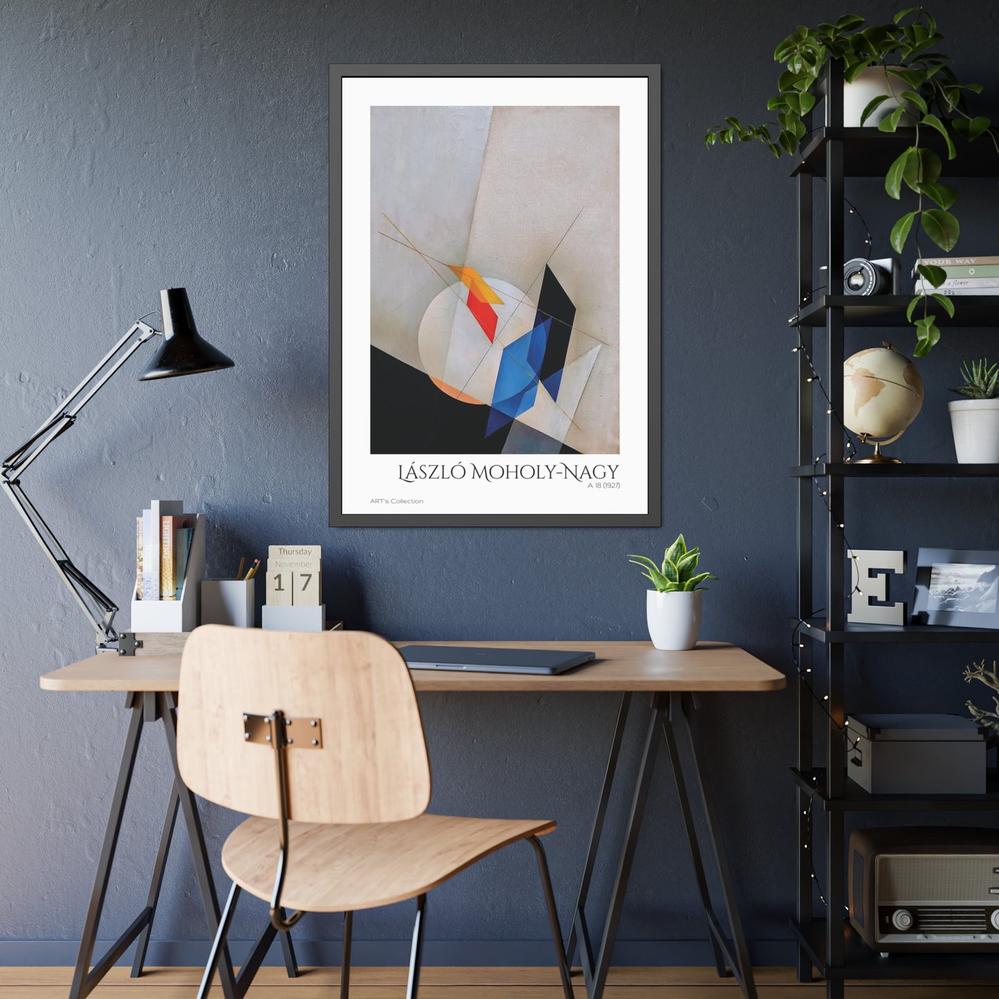 A 18 (1927) by László Moholy-Nagy  / Affiche Encadrée série ART's Collection