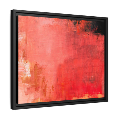 Tableau Contemporain Ecarlate "Série Sign Collections" / Toile encadrée sur caisse américaine
