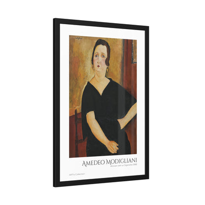 Woman with a Cigarette (1918) by Amedeo Modigliani  / Affiche Encadrée série ART's Collection
