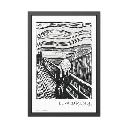 The Scream (1895) by Edvard Munch / Affiche Encadrée série ART's Collection