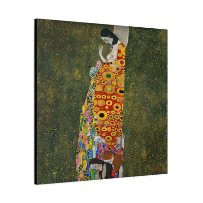 Hope II (1907 - 1908) by Gustav Klimt / Reproduction Fine Art sur Toile / Flanc Large Epaisseur 3.2 cm - 1.25 inch