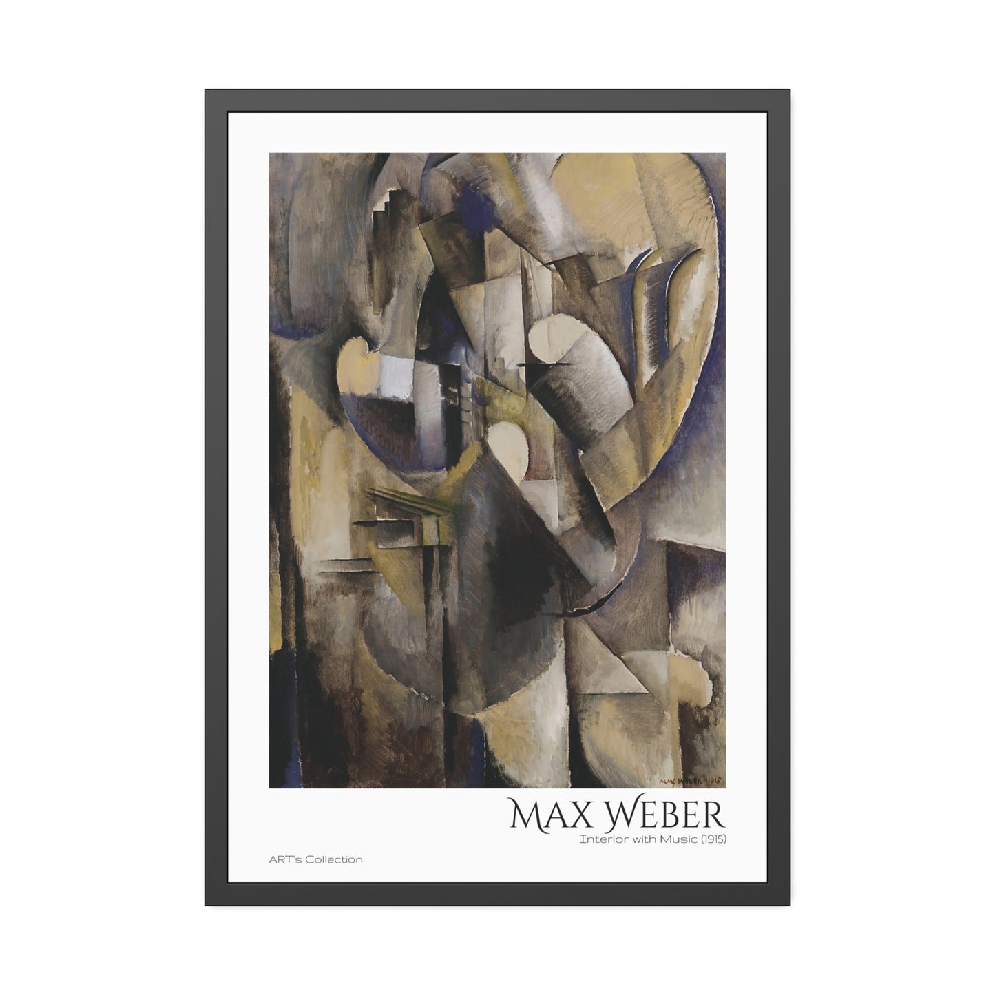 Interior with Music (1915) by Max Weber  / Affiche Encadrée série ART's Collection