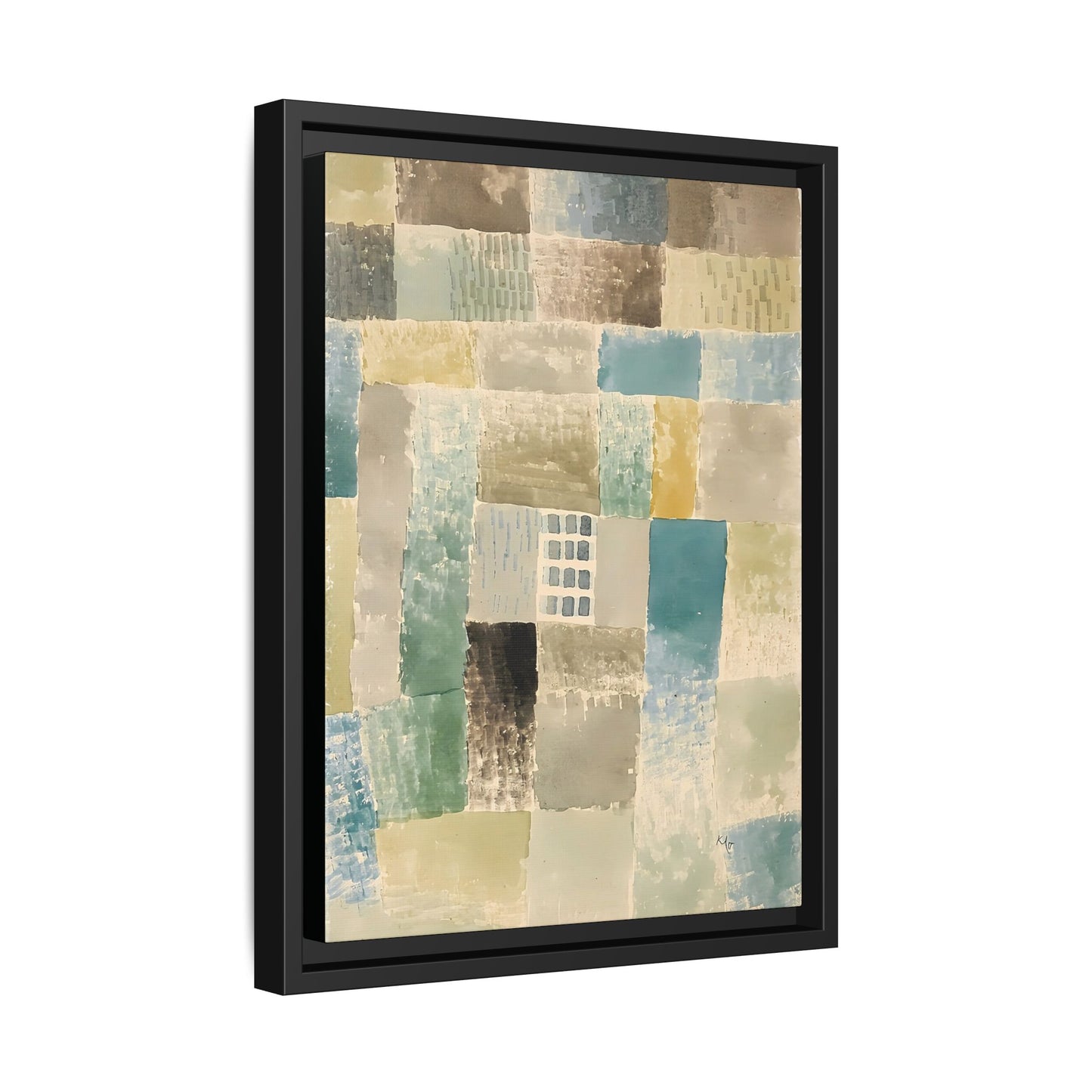 First house of a settlement (1926) by Paul Klee / Toile encadrée sur caisse américaine