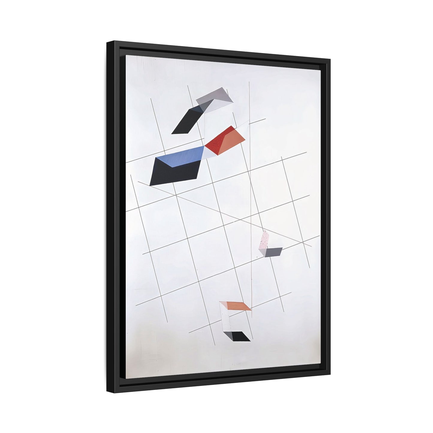 L IV (1936) by László Moholy-Nagy  / Toile encadrée sur caisse américaine