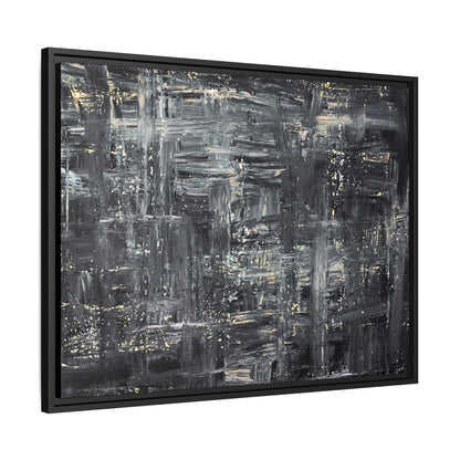 Tableau Intemporel Ardoise Doré "Série Sign Collections" / Toile encadrée sur caisse américaine