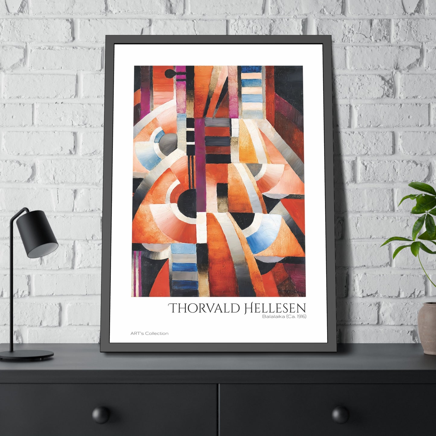 Balalaika (Ca. 1916) by Thorvald Hellesen  / Affiche Encadrée série ART's Collection