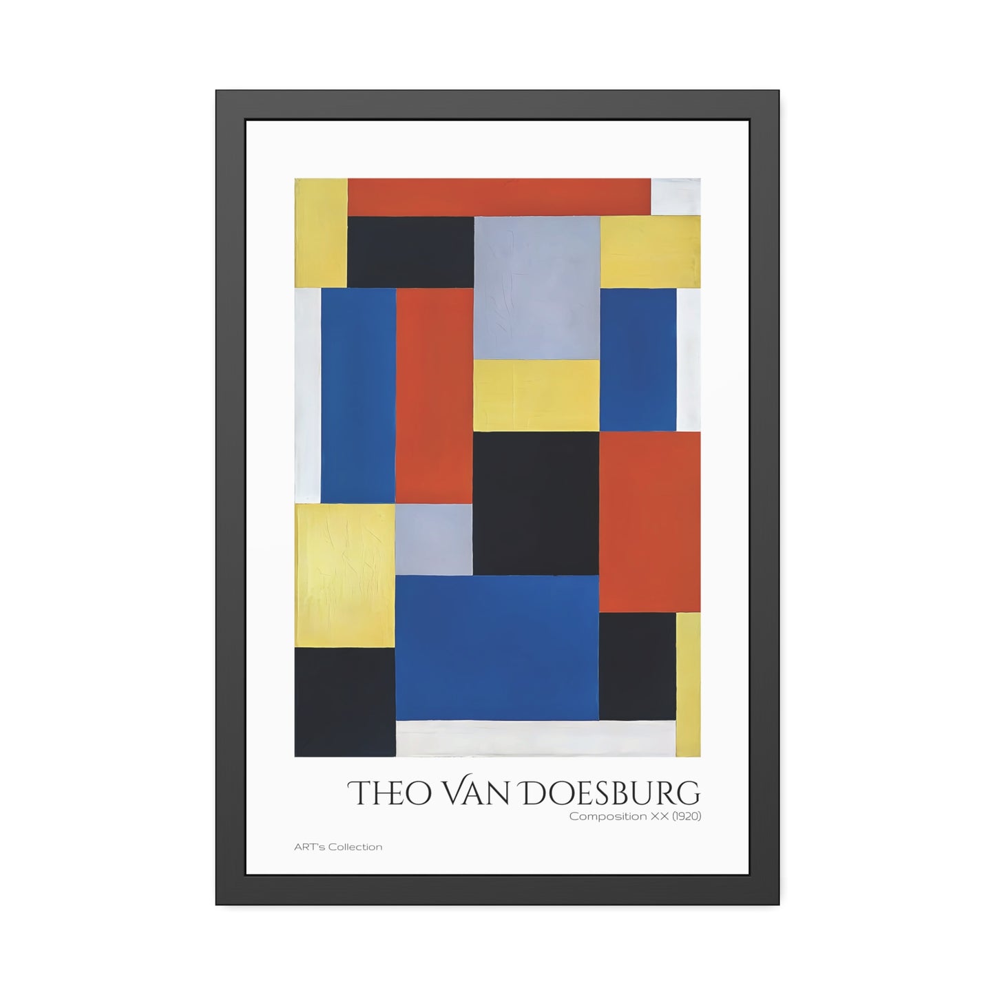 Composition XX (1920) by Theo Van Doesburg / Affiche Encadrée série ART's Collection