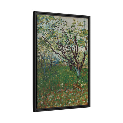 The Flowering Orchard (1888) by Vincent van Gogh / Toile encadrée sur caisse américaine