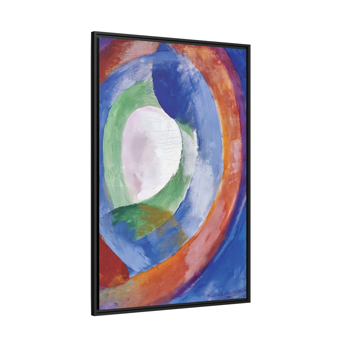 Formes circulaires Lune Numéro 1 (1913)  by Robert Delaunay  / Toile encadrée sur caisse américaine