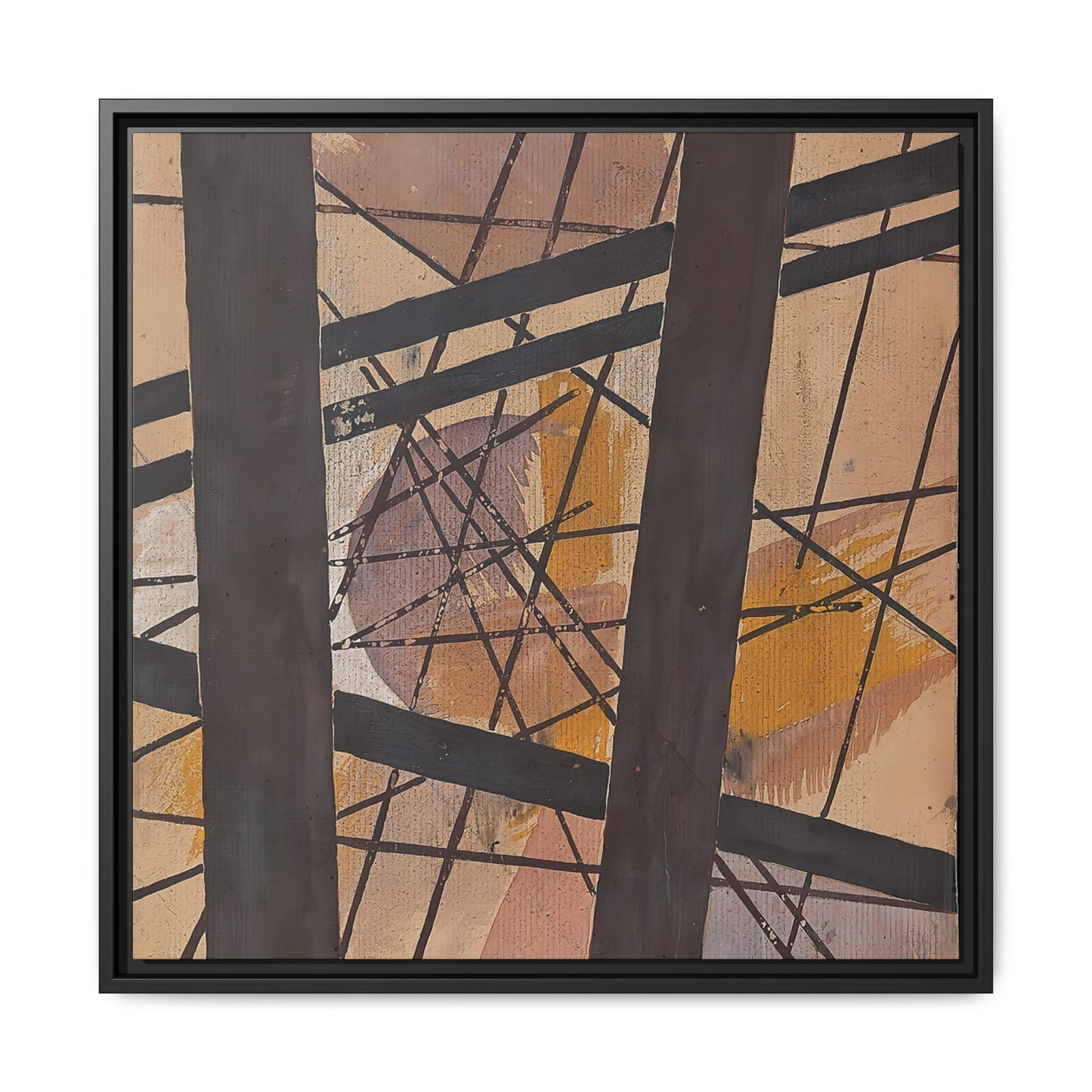 Raum-Kraft Komposition (1921-22) by Lyubov Popova / Toile encadrée sur caisse américaine
