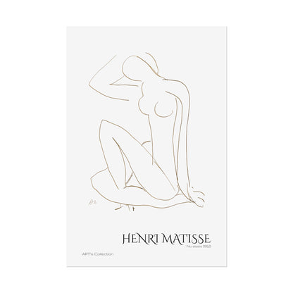 Nu assis (1952) by Henri Matisse / Affiche imprimée - Série ART's Collection