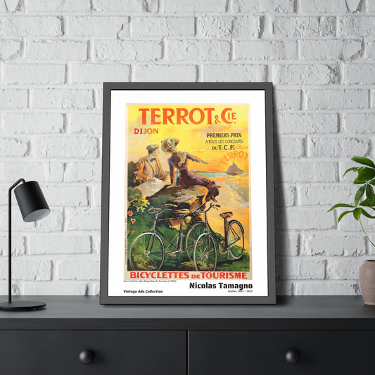 Terrot And Cie. Dijon Bicyclettes De Tourisme (c.1900) by Nicolas Tamagno / Affiche Encadrée Série Vintage Ads Collection
