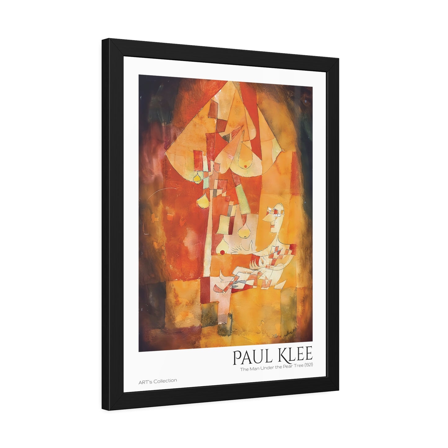 The Man Under the Pear Tree (1921) by Paul Klee / Affiche Encadrée série ART's Collection